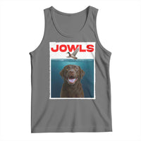 Chocolate Labrador Retriever Tank Top Funny Jowls Horror Dog Poster - Wonder Print Shop