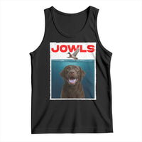 Chocolate Labrador Retriever Tank Top Funny Jowls Horror Dog Poster - Wonder Print Shop