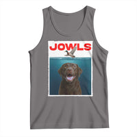 Chocolate Labrador Retriever Tank Top Funny Jowls Horror Dog Poster - Wonder Print Shop
