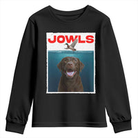 Chocolate Labrador Retriever Youth Sweatshirt Funny Jowls Horror Dog Poster - Wonder Print Shop
