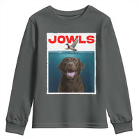 Chocolate Labrador Retriever Youth Sweatshirt Funny Jowls Horror Dog Poster - Wonder Print Shop