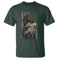 Patriotic Black Lab T Shirt Hunting Dog American Flag Camo Gift - Wonder Print Shop