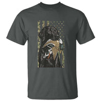 Patriotic Black Lab T Shirt Hunting Dog American Flag Camo Gift - Wonder Print Shop