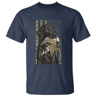 Patriotic Black Lab T Shirt Hunting Dog American Flag Camo Gift - Wonder Print Shop