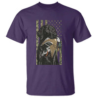 Patriotic Black Lab T Shirt Hunting Dog American Flag Camo Gift - Wonder Print Shop