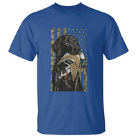 Patriotic Black Lab T Shirt Hunting Dog American Flag Camo Gift - Wonder Print Shop