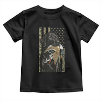 Patriotic Black Lab Toddler T Shirt Hunting Dog American Flag Camo Gift - Wonder Print Shop