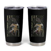 Patriotic Black Lab Tumbler Cup Hunting Dog American Flag Camo Gift - Wonder Print Shop