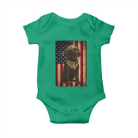 Black Labrador Baby Onesie Hunting American Flag Dog Lover Gift - Wonder Print Shop