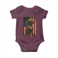Black Labrador Baby Onesie Hunting American Flag Dog Lover Gift - Wonder Print Shop