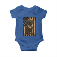 Black Labrador Baby Onesie Hunting American Flag Dog Lover Gift - Wonder Print Shop