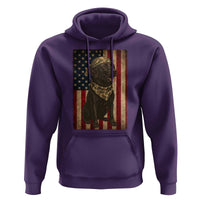 Black Labrador Hoodie Hunting American Flag Dog Lover Gift - Wonder Print Shop