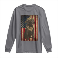 Black Labrador Long Sleeve Shirt Hunting American Flag Dog Lover Gift - Wonder Print Shop