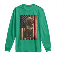 Black Labrador Long Sleeve Shirt Hunting American Flag Dog Lover Gift - Wonder Print Shop