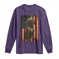 Black Labrador Long Sleeve Shirt Hunting American Flag Dog Lover Gift - Wonder Print Shop