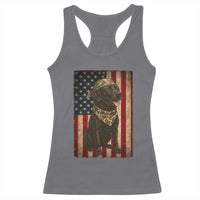Black Labrador Racerback Tank Top Hunting American Flag Dog Lover Gift - Wonder Print Shop