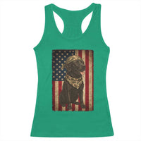 Black Labrador Racerback Tank Top Hunting American Flag Dog Lover Gift - Wonder Print Shop