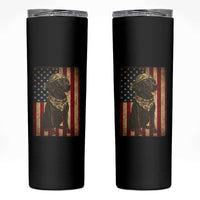 Black Labrador Skinny Tumbler Hunting American Flag Dog Lover Gift - Wonder Print Shop