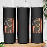 Black Labrador Skinny Tumbler Hunting American Flag Dog Lover Gift - Wonder Print Shop