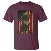 Black Labrador T Shirt Hunting American Flag Dog Lover Gift - Wonder Print Shop