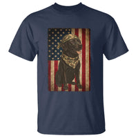 Black Labrador T Shirt Hunting American Flag Dog Lover Gift - Wonder Print Shop