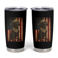 Black Labrador Tumbler Cup Hunting American Flag Dog Lover Gift - Wonder Print Shop
