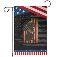 Black Labrador Garden Flag Hunting American Flag Dog Lover Gift