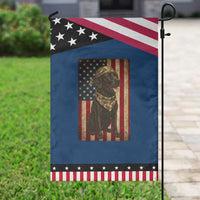 Black Labrador Garden Flag Hunting American Flag Dog Lover Gift