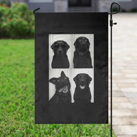 Funny Black Lab Garden Flag Photobooth Selfie Dog Mom Gift - Wonder Print Shop
