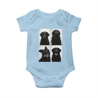 Funny Black Lab Baby Onesie Photobooth Selfie Dog Mom Gift - Wonder Print Shop