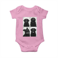 Funny Black Lab Baby Onesie Photobooth Selfie Dog Mom Gift - Wonder Print Shop