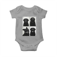 Funny Black Lab Baby Onesie Photobooth Selfie Dog Mom Gift - Wonder Print Shop