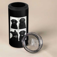 Funny Black Lab 4 in 1 Can Cooler Tumbler Photobooth Selfie Dog Mom Gift - Wonder Print Shop