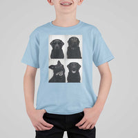 Funny Black Lab T Shirt For Kid Photobooth Selfie Dog Mom Gift - Wonder Print Shop