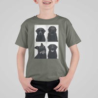 Funny Black Lab T Shirt For Kid Photobooth Selfie Dog Mom Gift - Wonder Print Shop