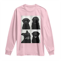 Funny Black Lab Long Sleeve Shirt Photobooth Selfie Dog Mom Gift - Wonder Print Shop