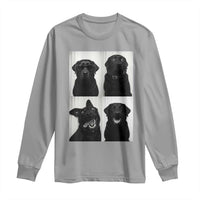 Funny Black Lab Long Sleeve Shirt Photobooth Selfie Dog Mom Gift - Wonder Print Shop