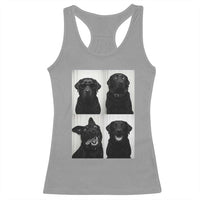 Funny Black Lab Racerback Tank Top Photobooth Selfie Dog Mom Gift - Wonder Print Shop