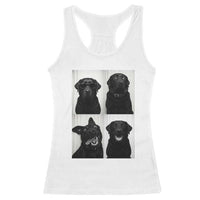 Funny Black Lab Racerback Tank Top Photobooth Selfie Dog Mom Gift - Wonder Print Shop