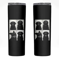 Funny Black Lab Skinny Tumbler Photobooth Selfie Dog Mom Gift - Wonder Print Shop