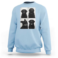 Funny Black Lab Sweatshirt Photobooth Selfie Dog Mom Gift - Wonder Print Shop