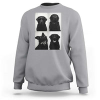 Funny Black Lab Sweatshirt Photobooth Selfie Dog Mom Gift - Wonder Print Shop