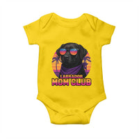 Funny Black Labrador Baby Onesie Dog Mom Retro Sunset Gift - Wonder Print Shop