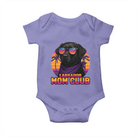 Funny Black Labrador Baby Onesie Dog Mom Retro Sunset Gift - Wonder Print Shop