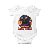 Funny Black Labrador Baby Onesie Dog Mom Retro Sunset Gift - Wonder Print Shop