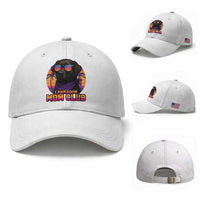 Funny Black Labrador Baseball Cap Dog Mom Retro Sunset Gift