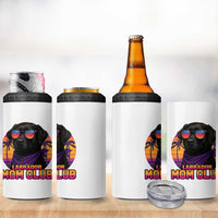 Funny Black Labrador 4 in 1 Can Cooler Tumbler Dog Mom Retro Sunset Gift - Wonder Print Shop