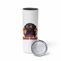 Funny Black Labrador Skinny Tumbler Dog Mom Retro Sunset Gift - Wonder Print Shop