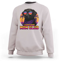 Funny Black Labrador Sweatshirt Dog Mom Retro Sunset Gift - Wonder Print Shop