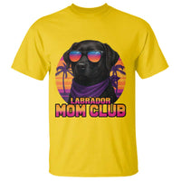 Funny Black Labrador T Shirt Dog Mom Retro Sunset Gift - Wonder Print Shop